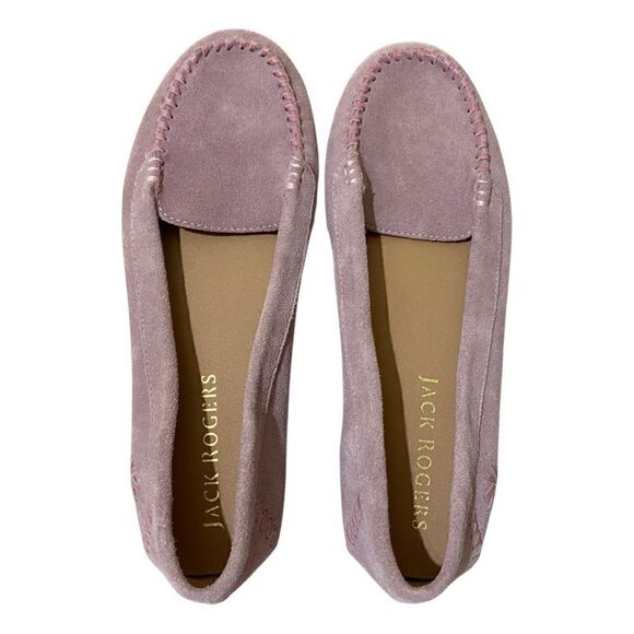 Jack Rogers Mauve Millie Suede Moccasins - Picture 10 of 12
